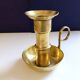 Large artisanal hand candle holder cellar rat gilded copper vintage atypical