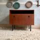 Buffet bar vintage scandinave en teck