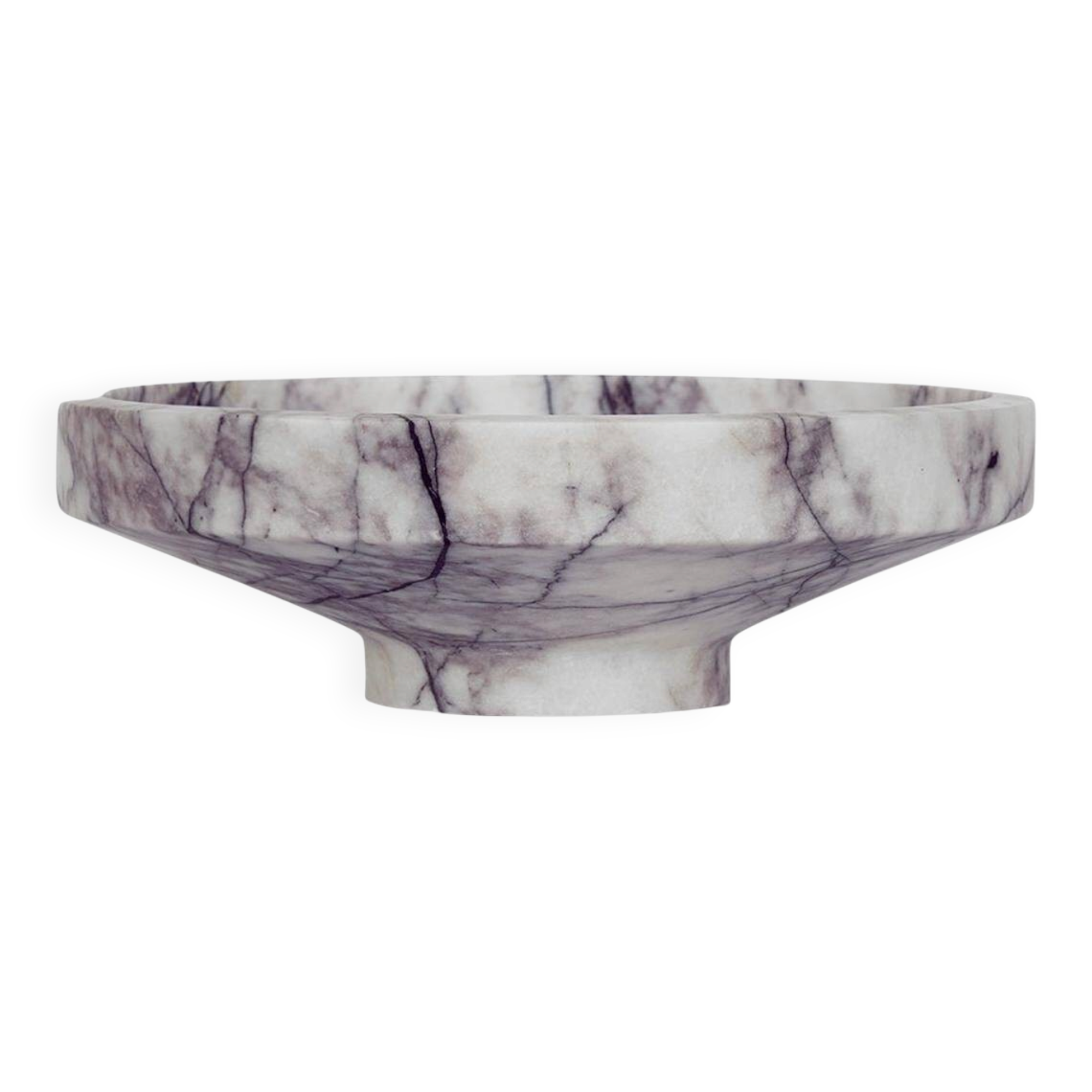 Small bowl in lilac white marble