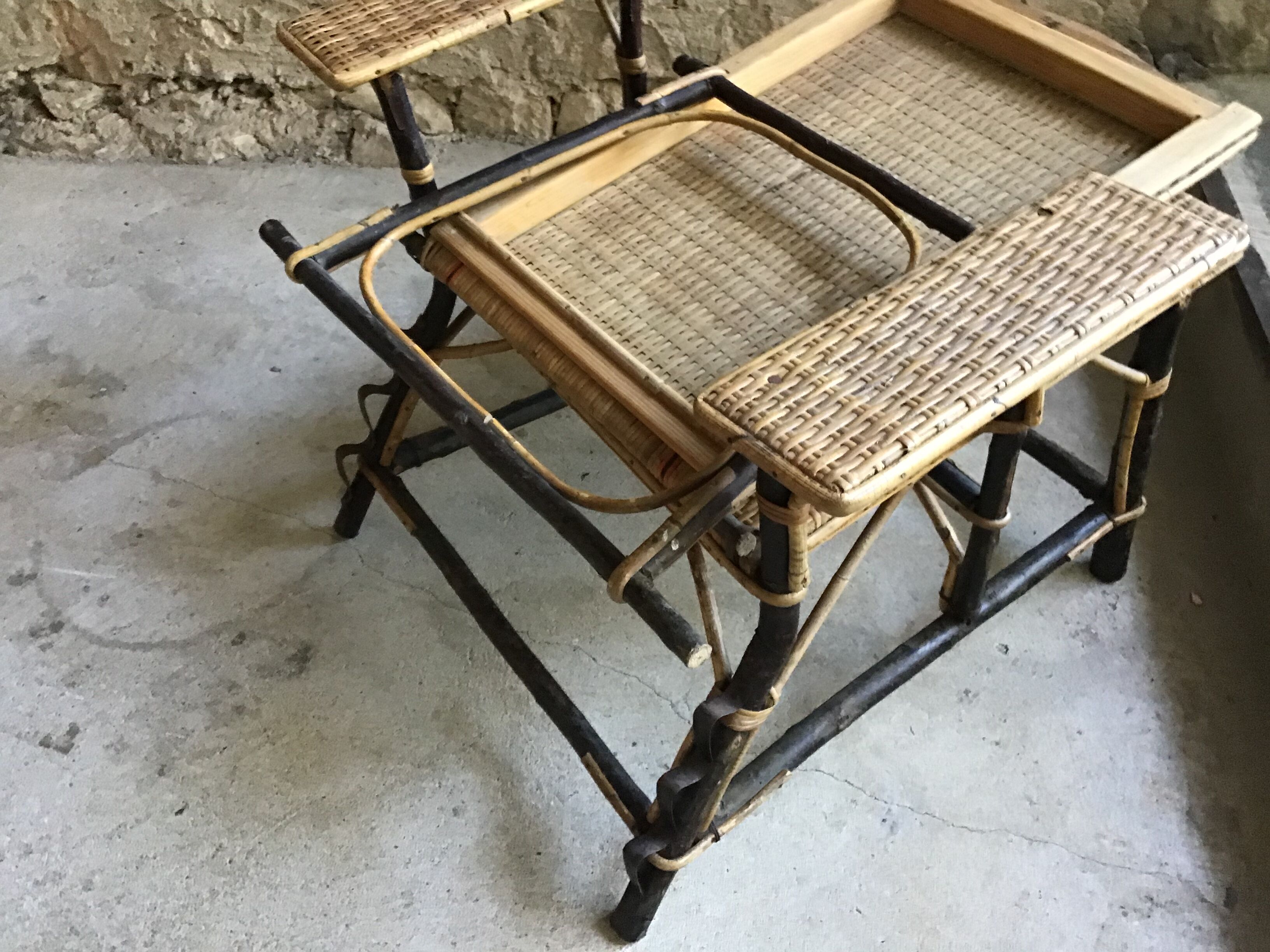 Antique chaise longue