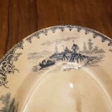 Oval dish in Iron Earth Emile Bourgeois