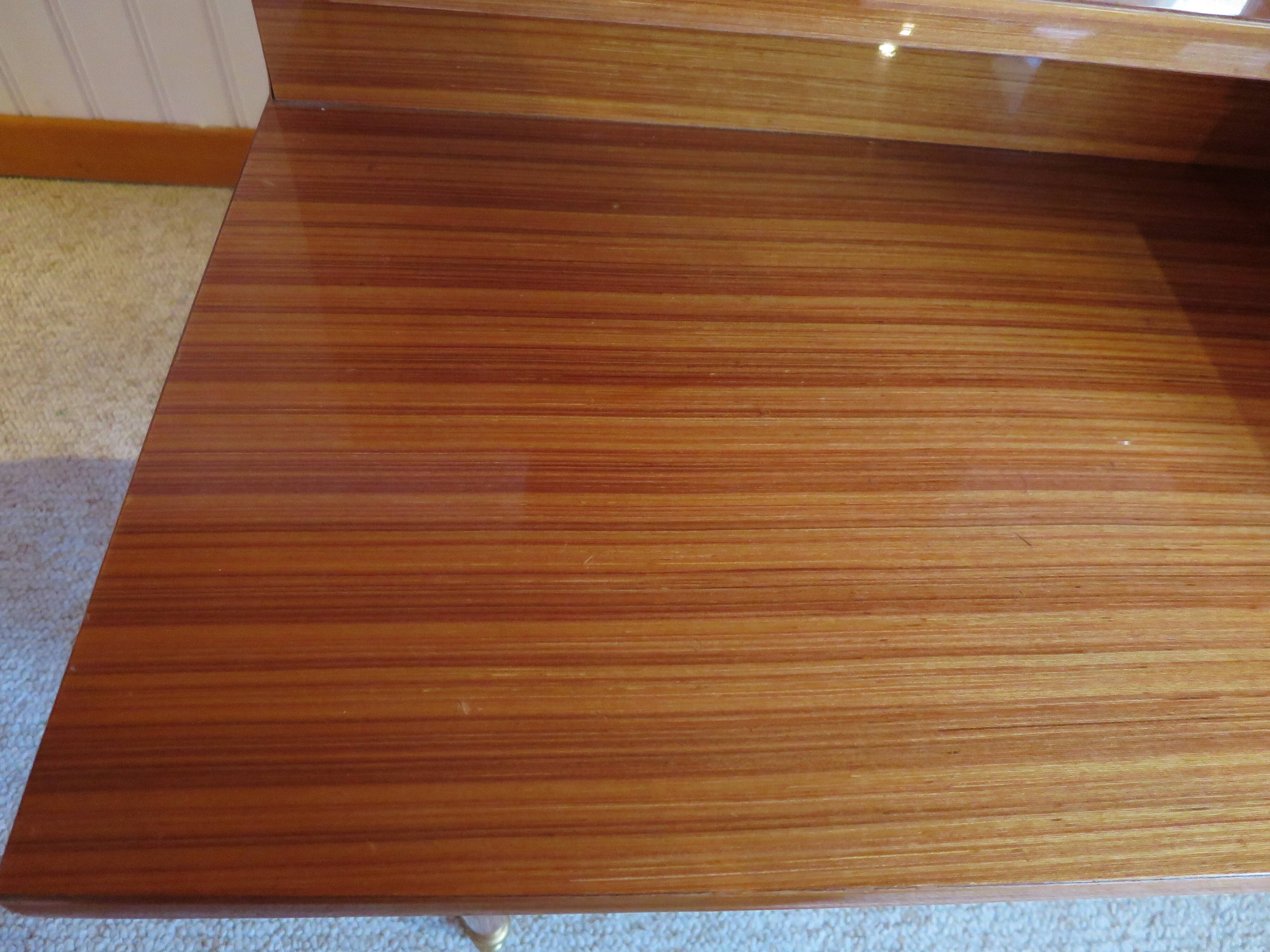 Console dressing table - hall furniture - drawer and mirror - 60s - vintage - modernist