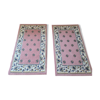 Paire de devant de lit tapis 2 fois  1m10 x  0m57