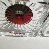 bougeoirs Westmorland vintage, bougeoirs, Ruby Red Flash. Artiste signé daté