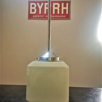 Old opaline pendant lamp art deco bahaus modernist 1930s