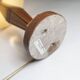Table lamp 1930 art deco wood Verona marble