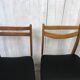 Pair of mismatched scandinavian chairs 60s
