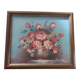 Vintage painting of flowers in a vase