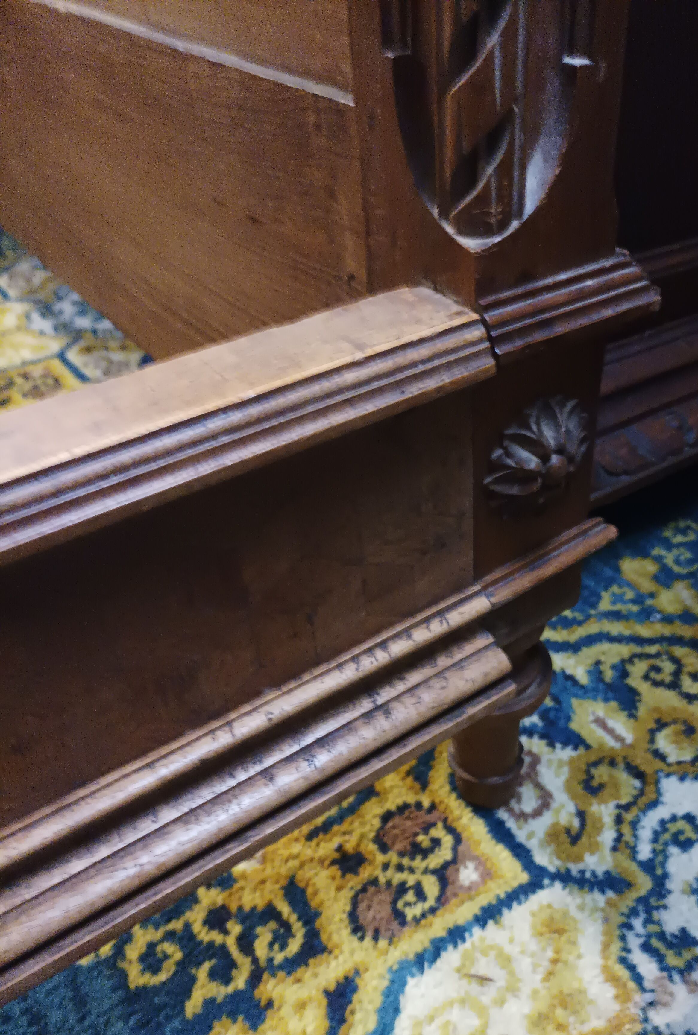 Louis XVI walnut bed