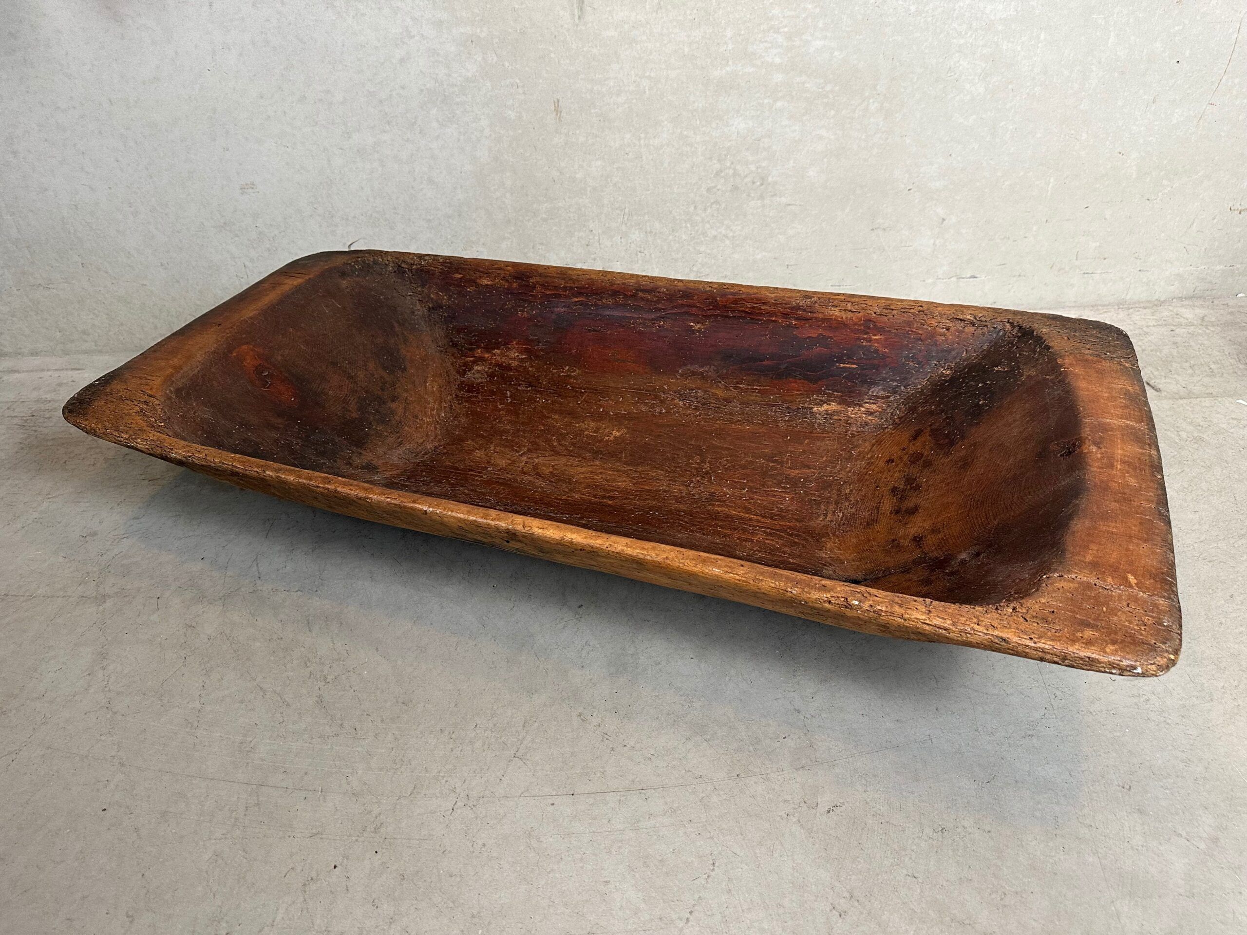 XXL 19th century antique wooden trough