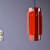 Cocktail Pendant by Henning Rehhof for Fog & Mørup in Red and White, 1970s