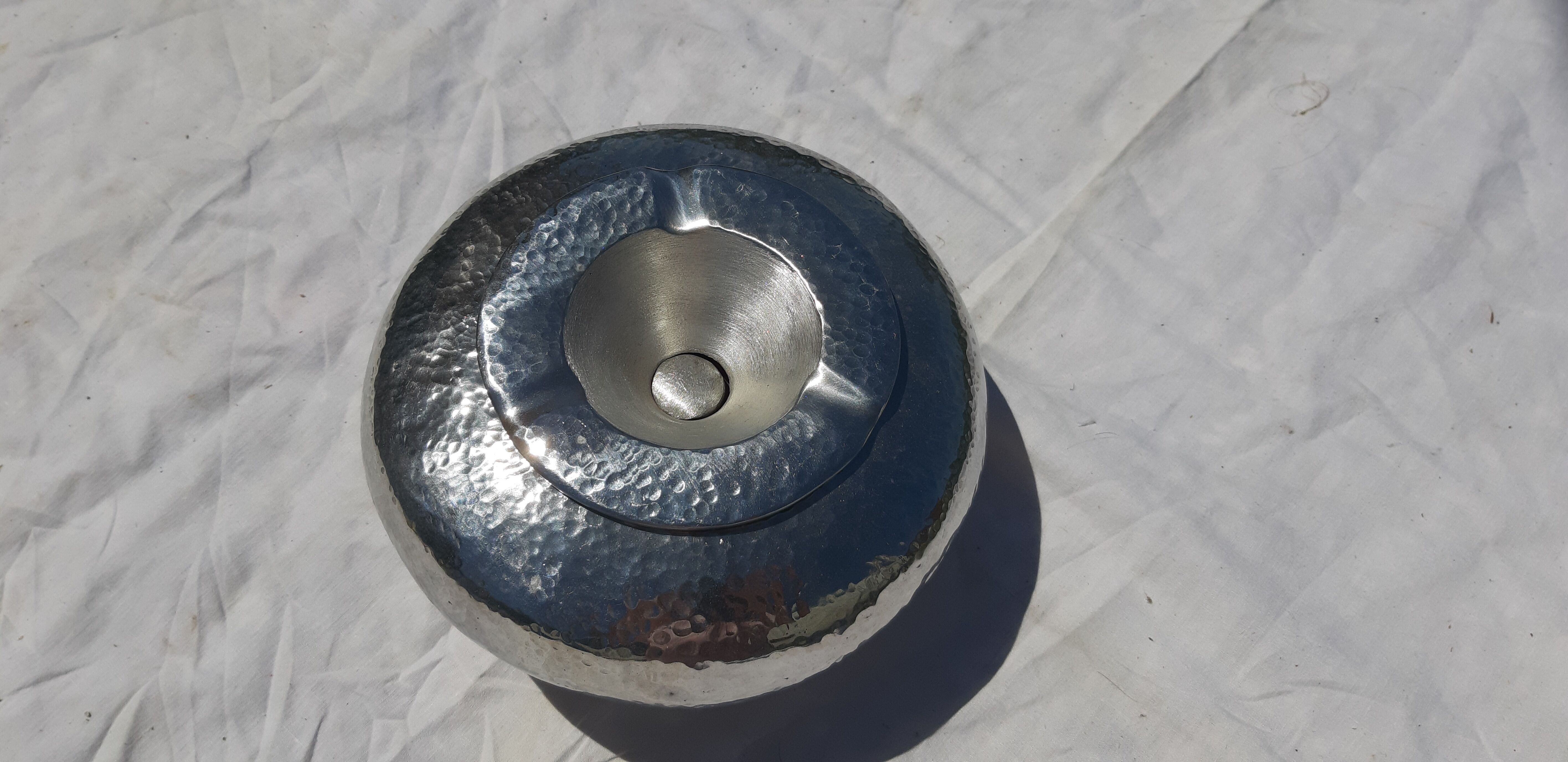 Vintage aluminium ashtray