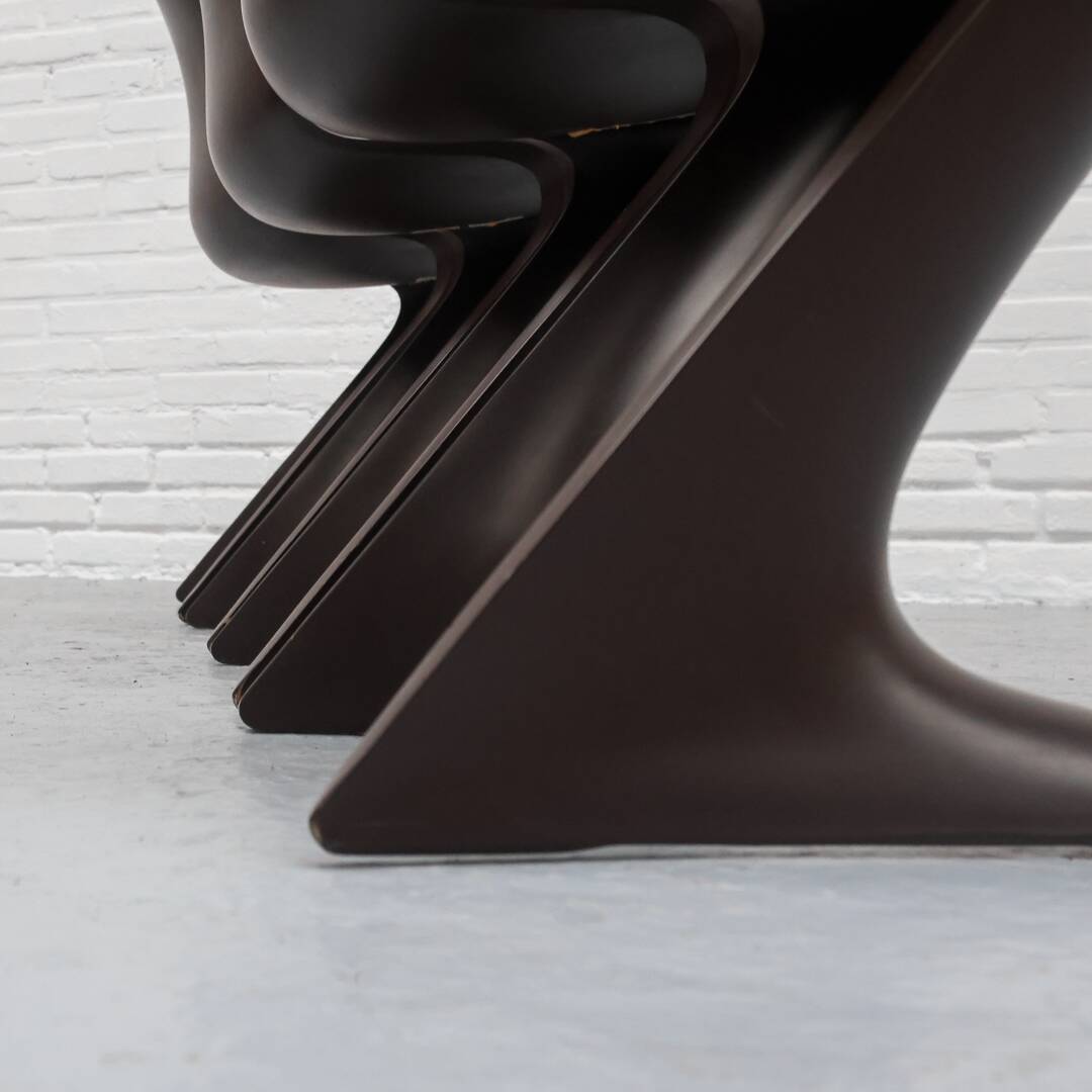 Lot de 4 chaises Z par Ernst Moeckl pour Horn Collection années 1970