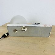 Lampe art déco faon laiton et marbre