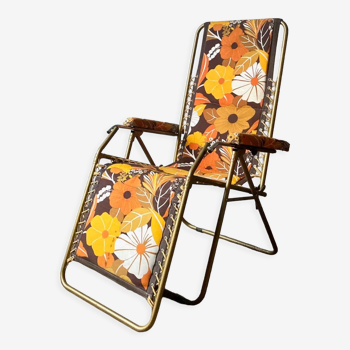 Chaise bain de soleil transat vintage mobilier Lafuma | Selency