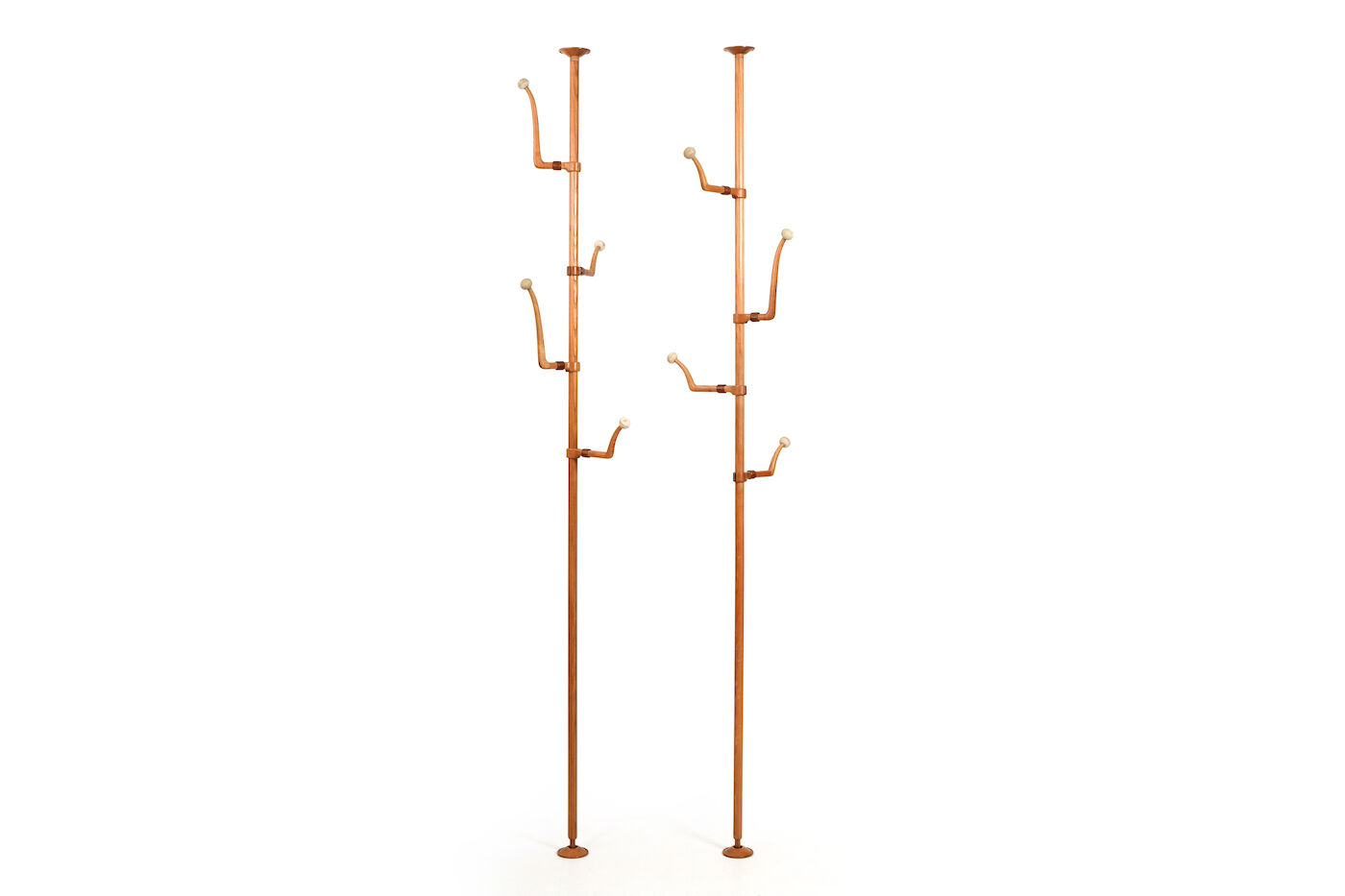 Pair of 1950s Sculptural Danish Jacket/Hat Stands by Harbo Sølvsten