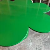 Tomotom table in wood and green metal by Bernard Holdaway, 1960