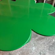 Wood and metal Tomotom table in green by Bernard Holdaway, 1960