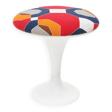 Tabouret space age avec base en tulipe, années 1960