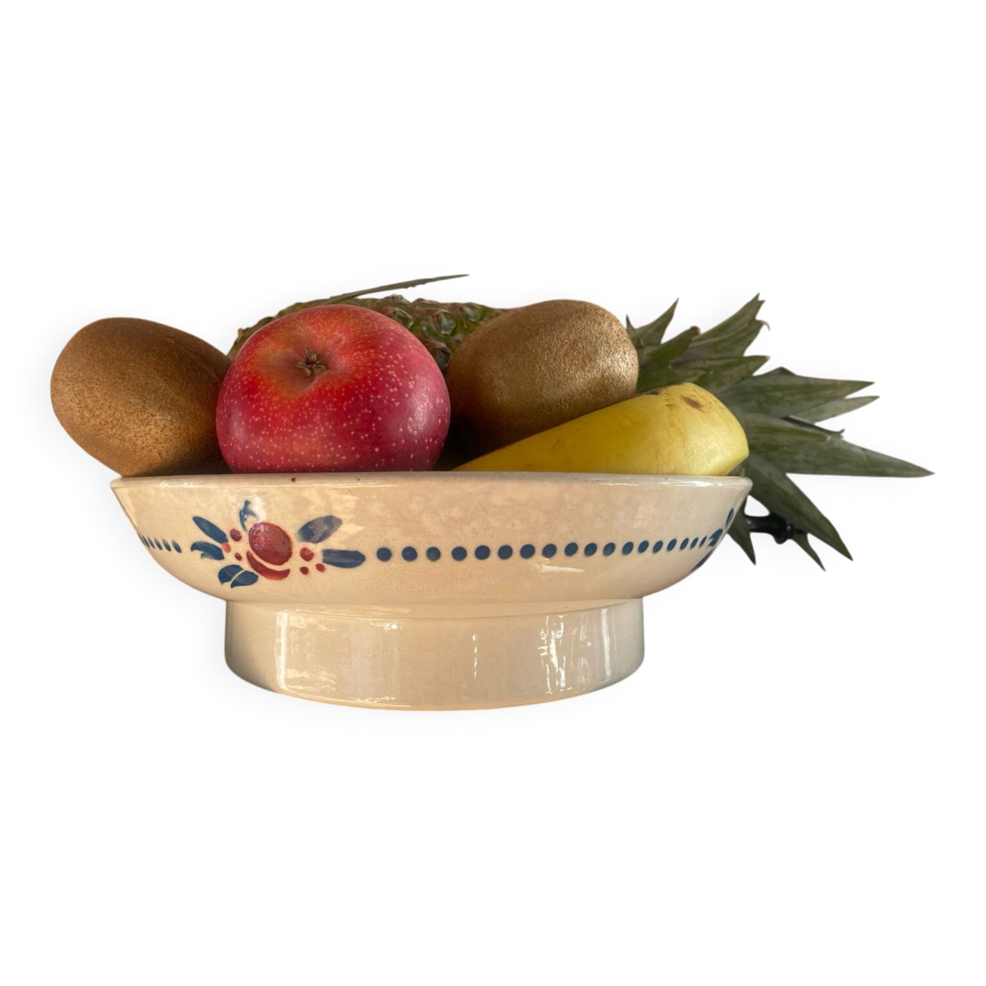 Badonviller ceramic fruit bowl