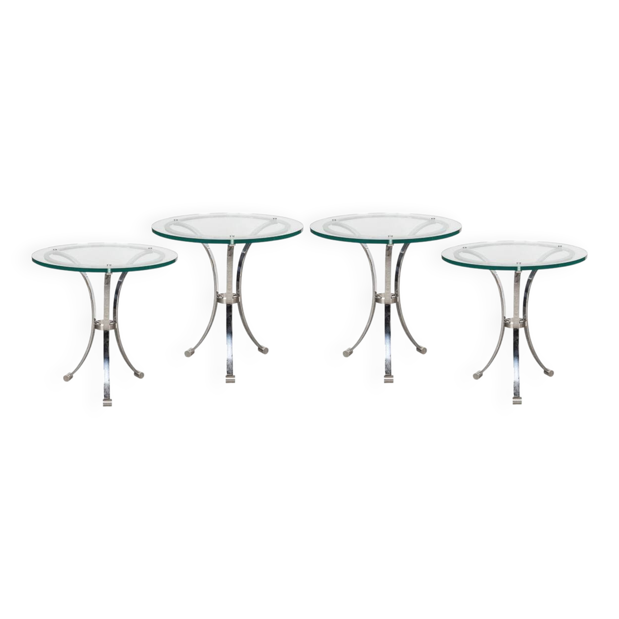 A set of four bar tables from the waldorf hotel, new york c.1940