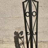 Paire de pieds de lampe en fer forgé