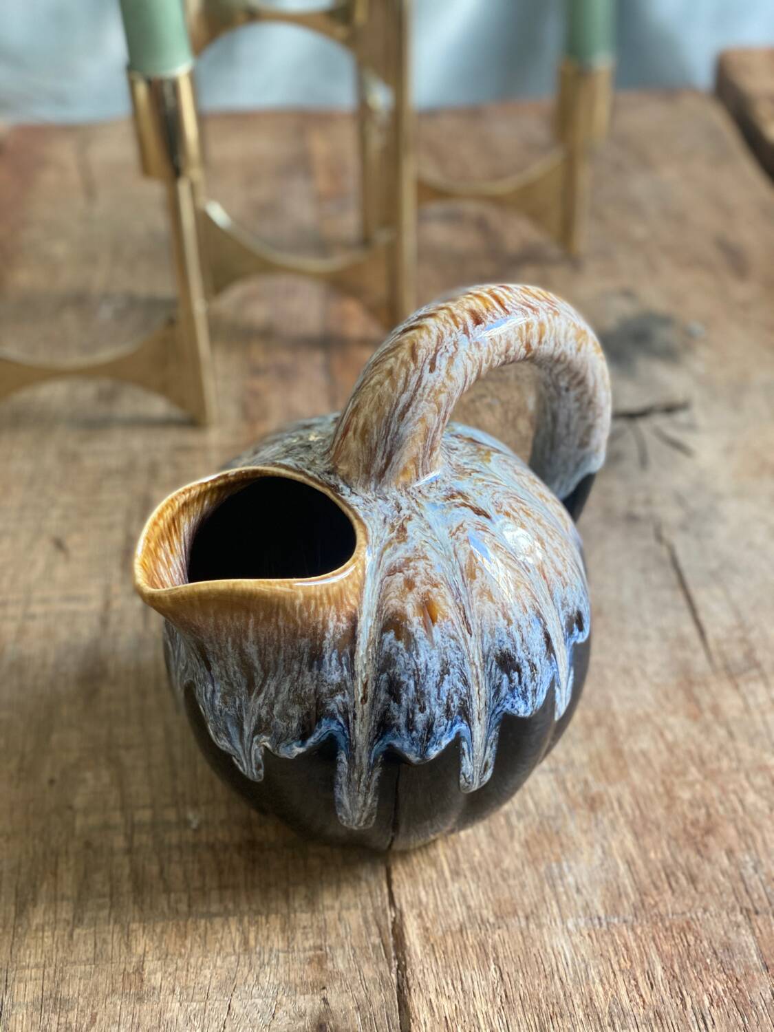Pichet vintage en céramique émaillée