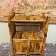 Vintage bamboo shelf