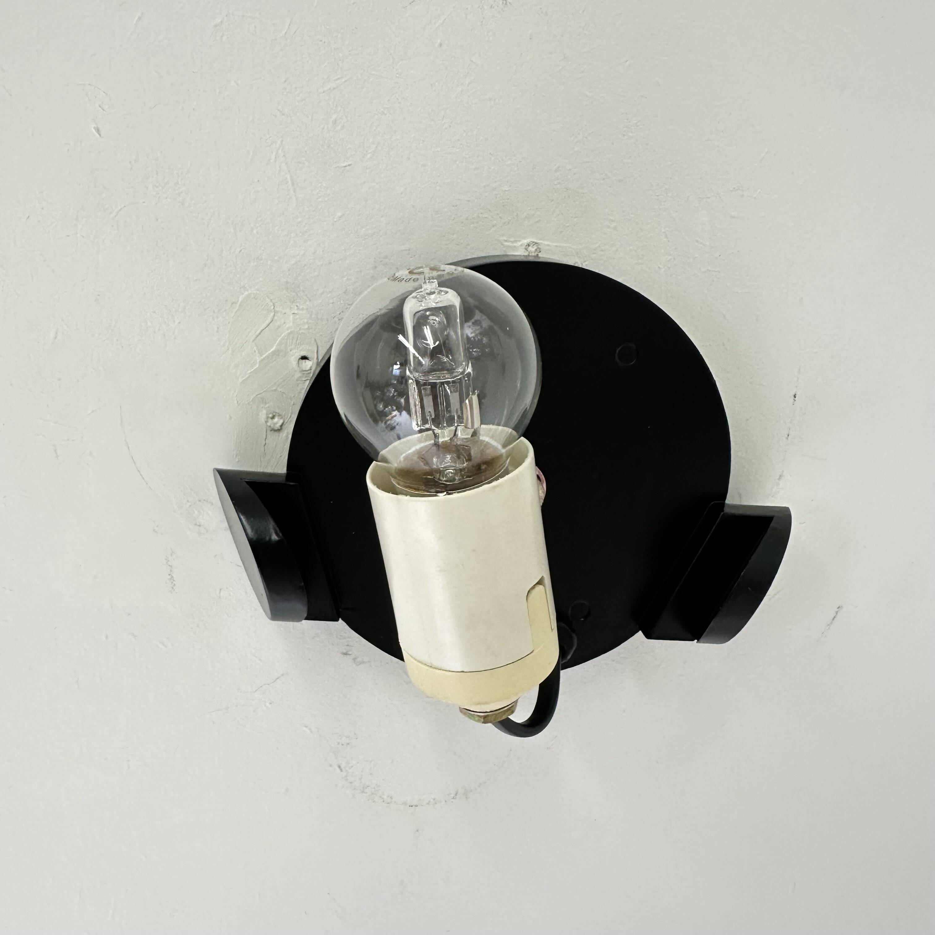 Pair of post modern shell wall lamps , 1980s