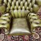 Set Springvale Chesterfield Woburn 1-seater sofa antique green