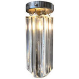 Lampe encastrée en verre de Murano transparent « Triedro »