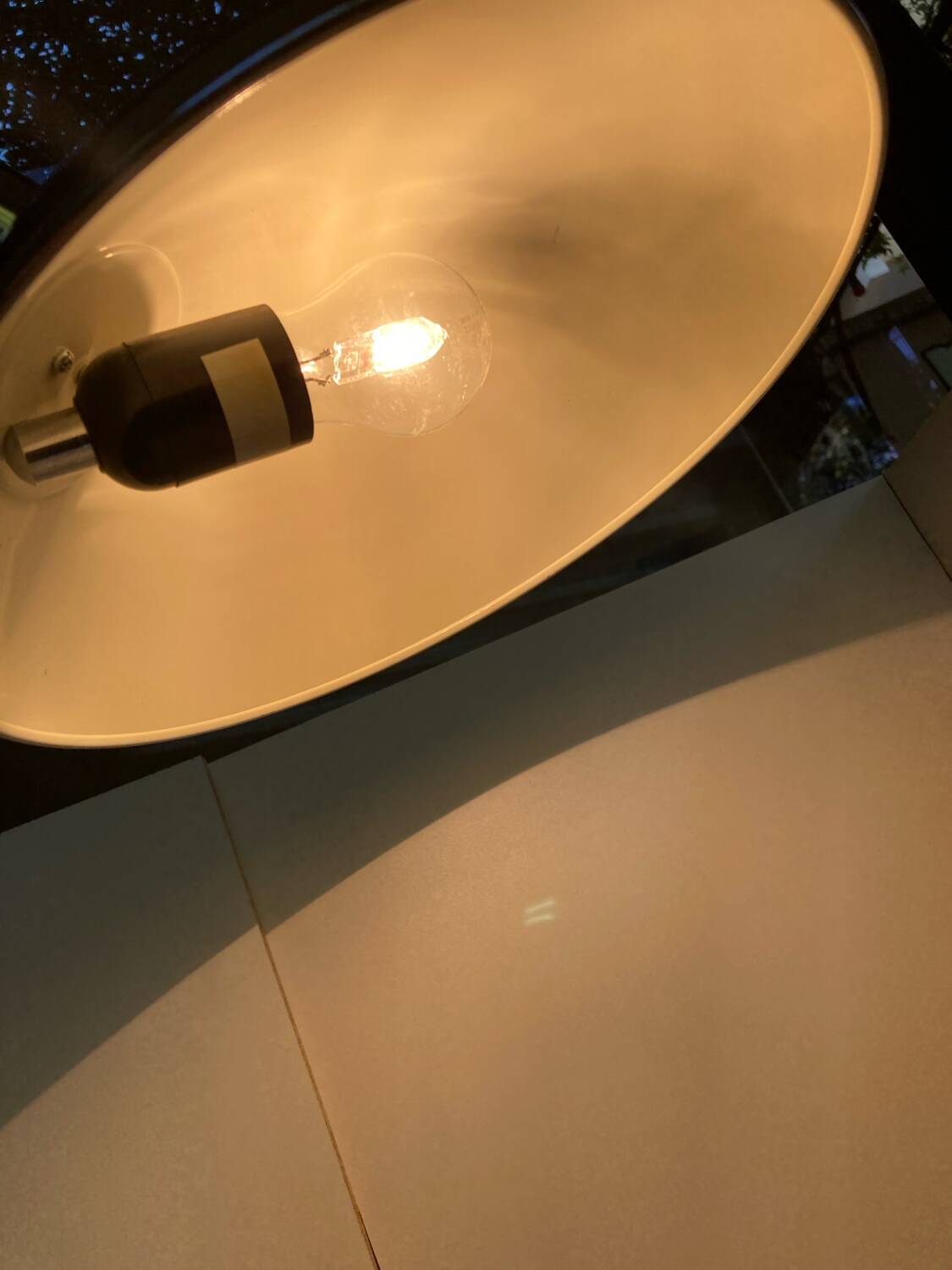 Vintage 90s chrome articulated interior lamp