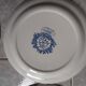 6 Plates dessert service Ridgway Windsor Staffordshire blue décor