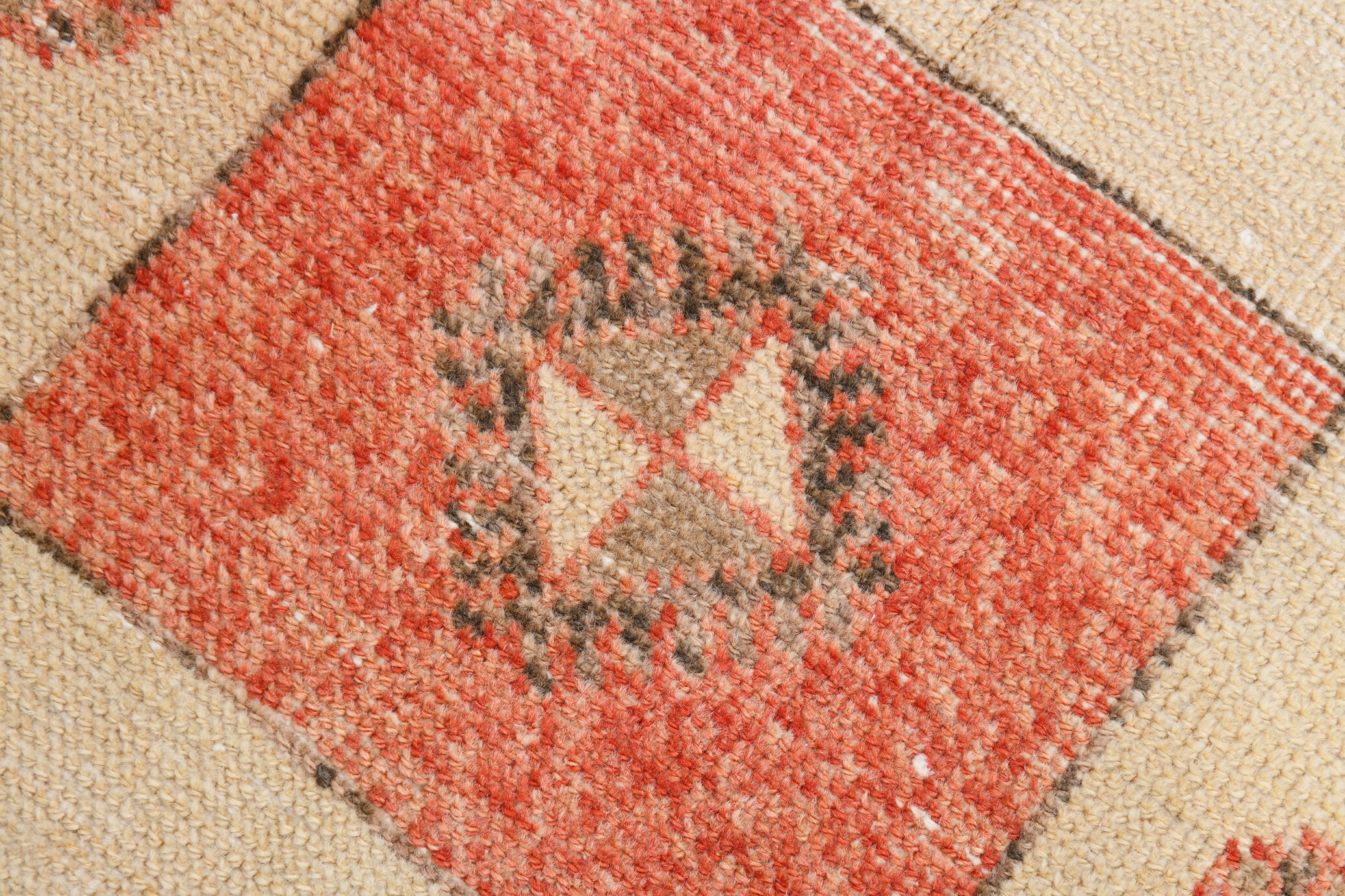 2x12 pale red turkish runner rug, 75x385cm