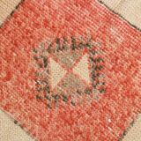 Tapis turc rouge pâle, 75x385cm