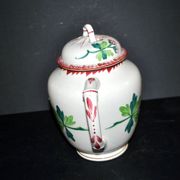 Cafetière Sarreguemines décor Colmar polychrome forme bambou 1930
