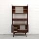 Vintage sideboard wall cabinet with glass sliding doors
