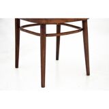 Ensemble de quatre chaises vertes vintage
