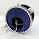 Blue night / mauve ceramic table lamp by Perdomello 70, 1970