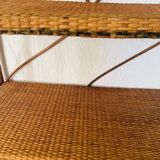 Rattan bookcase shelf
