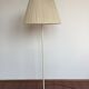 Vintage 50-60s Dutch design white floor lamp by H. Fillekes for Artiforte black base
