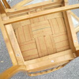 2 walnut chairs