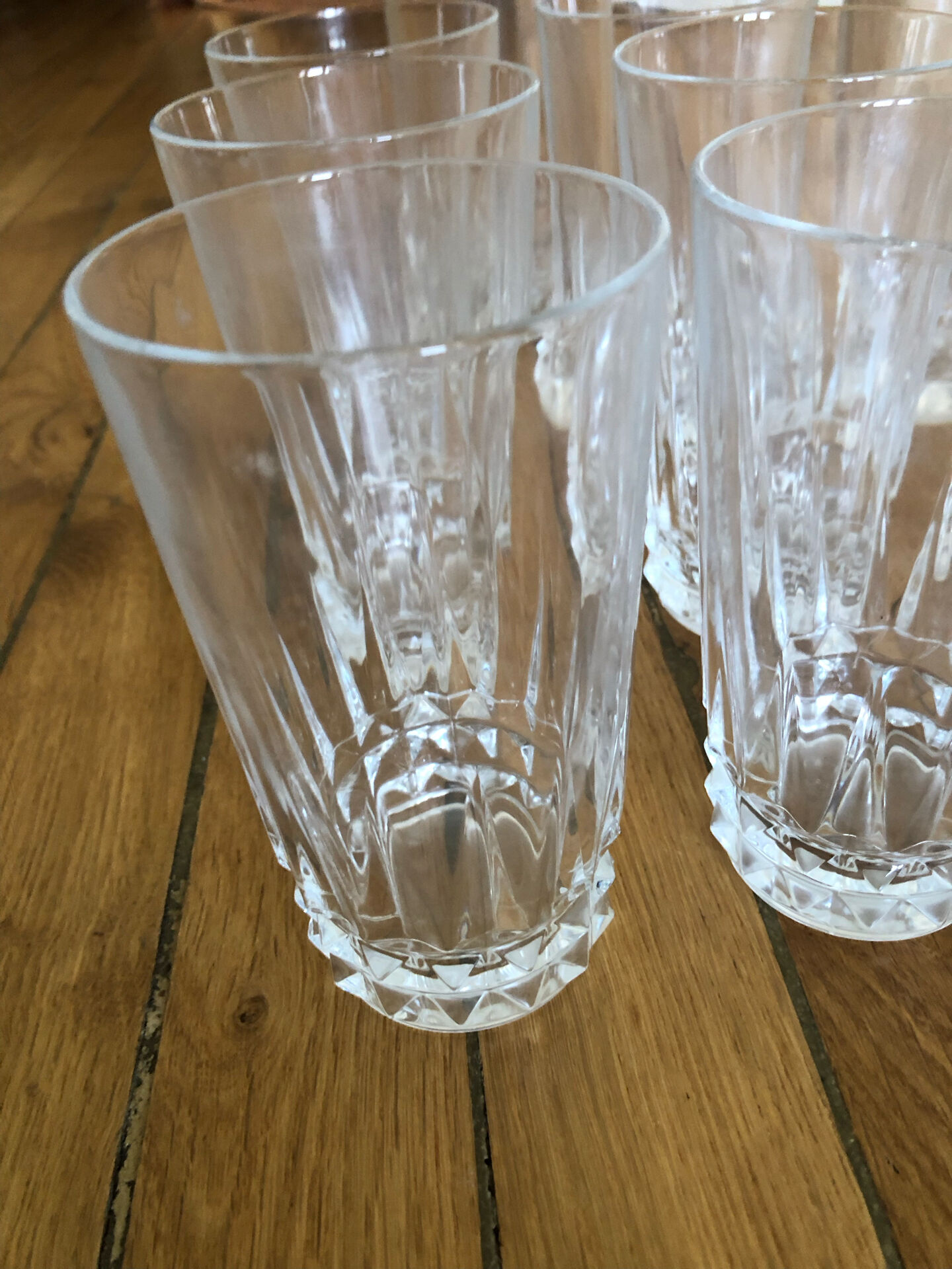 10 verres Cristal d’Arques