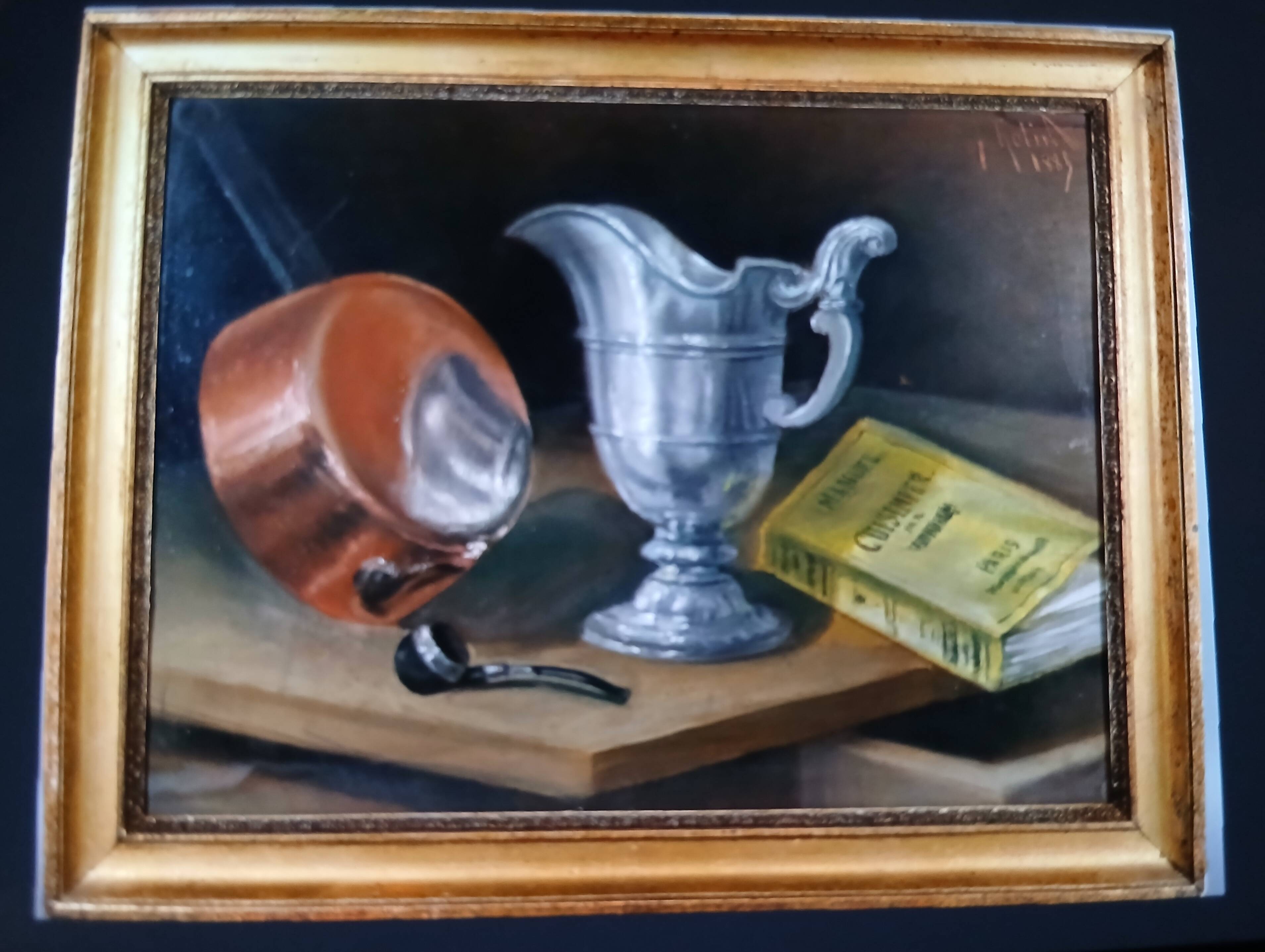 Still life with a book, 19th century