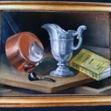 Still life with a book, 19th century