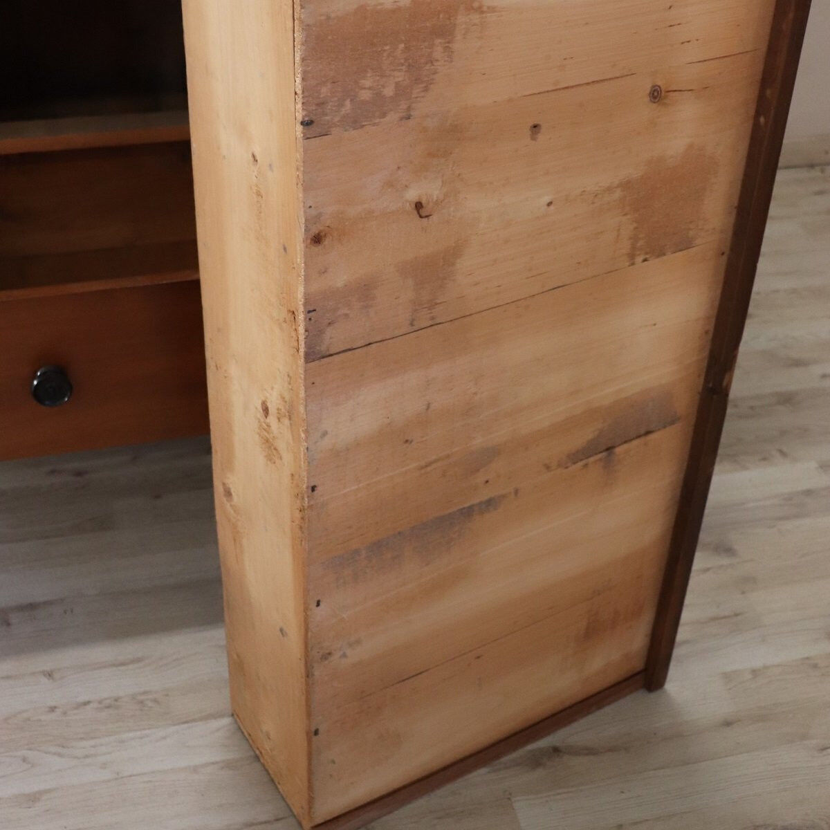 Antique Solid Walnut Chest Of Drawers, Italy Early 19th Century