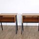 Scandinavian teak bedside tables from the 1960s.