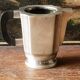 Service à café / thé, art déco en métal argenté et ébène