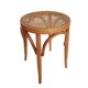 Thonet-style stool with caned seat