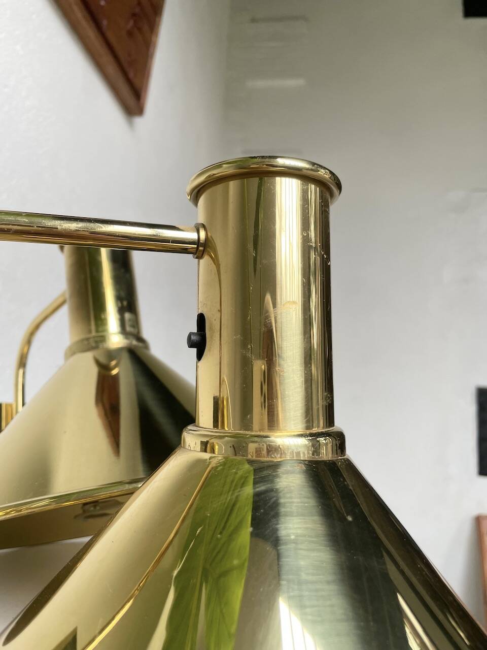 Pair of Hovik Lys brass wall lights Jonas Hidle Denmark